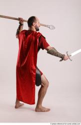 MARCUS STANDING POSE WITH SWORD AND SPEAR